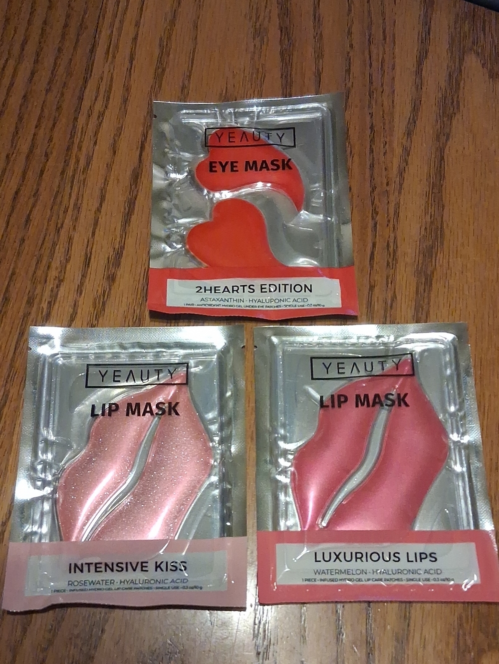 Pink Lip Mask & Orange Eye Mask Pack - Hydrating Lip and Eye Treatment